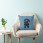 Little Ninja Warrior on Blue クッション (椅子)