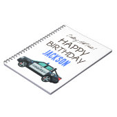 Little Officer Police Birthday | Personalized  ノートブック (左側)