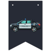 Little Officer Police Birthday | Personalized  バンティングフラッグ (第1の旗)