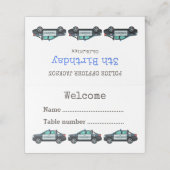 Little Officer Police Birthday | Personalized  プレイスカード (外部開封)