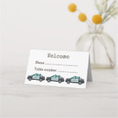 Little Officer Police Birthday | Personalized  プレイスカード (正面)