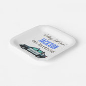 Little Officer Police Birthday | Personalized  ペーパープレート (傾斜あり)