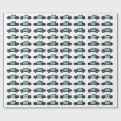 Little Officer Police Birthday | Personalized  ラッピングペーパー (フラット)