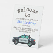 Little Officer Police Birthday | Personalized  台座サイン (正面)