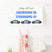 Little Officer Police Birthday | Personalized  横断幕 (インサイチュ)