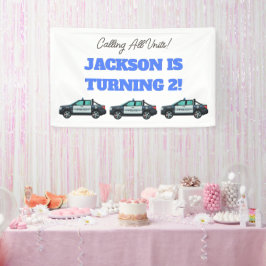 Little Officer Police Birthday | Personalized  横断幕