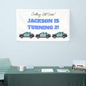 Little Officer Police Birthday | Personalized  横断幕 (トレードショー)