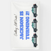 Little Officer Police Birthday | Personalized  横断幕 (縦)