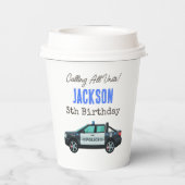 Little Officer Police Birthday | Personalized  紙コップ (裏面)