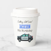 Little Officer Police Birthday | Personalized  紙コップ (正面)