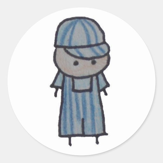Little Oneコンダクタステッカー ラウンドシール (正面)