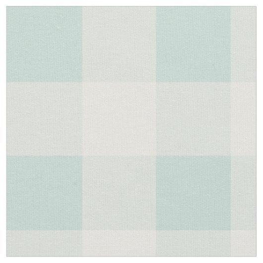 Little One Buffalo Check - soft teal ファブリック (クローズアップ)