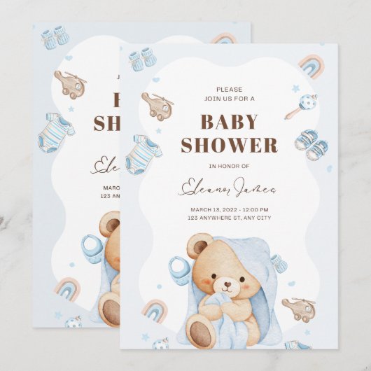 Little One Celebration Time 招待状 (正面/裏面)