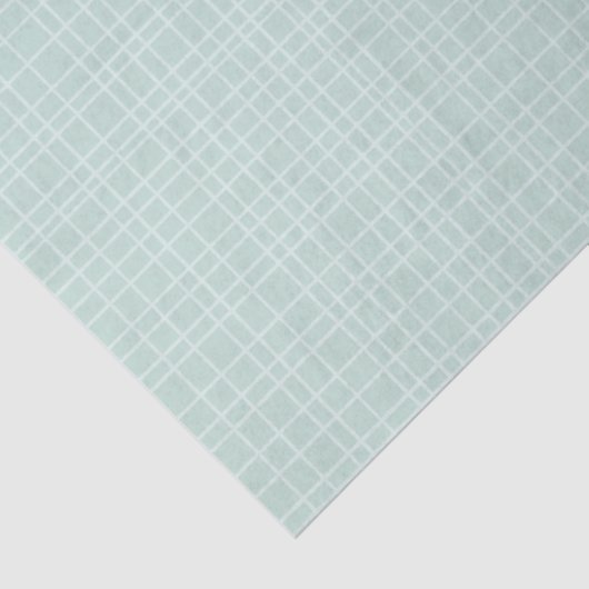 Little One Hand Drawn Grid - soft teal 薄葉紙 (詳細)