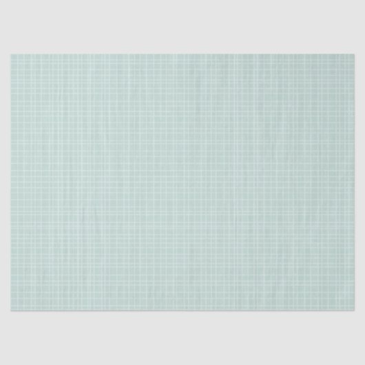 Little One Hand Drawn Grid - soft teal 薄葉紙 (正面)