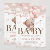 Little One On The Way Baby Shower Invitation 招待状 (正面/裏面)
