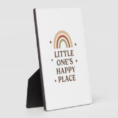 Little One’s Happy Place | Boho Rainbow Baby Decor フォトプラーク (側面)