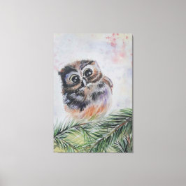 Little Owl Canvas Print - Water 絵画 color's キャンバスプリント