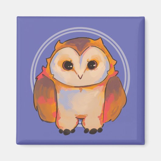 Little Owl, Uil マグネット (正面)