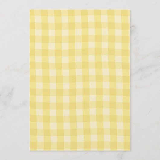 Little Pancake Brunch Theme Gender Reveal 招待状 (裏面)