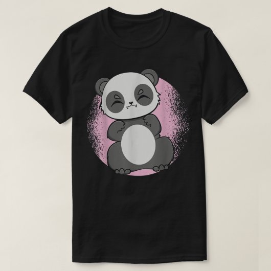 Little Panda I m Just Here For The Snacks Cute Bea Tシャツ (デザイン正面)
