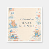 Little Patriot Welcome Baby Shower スタンダードカクテルナプキン (正面)