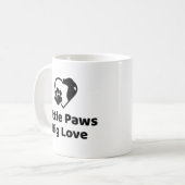 Little Paws Big Love Mug コーヒーマグカップ (正面左)