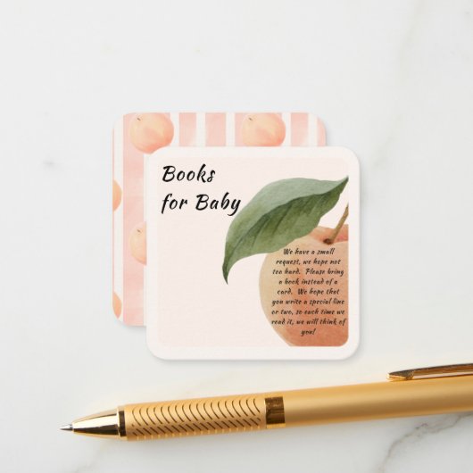Little Peach Books for Baby Enclosure Card エンクロージャーカード (正面/裏面インサイチュ)