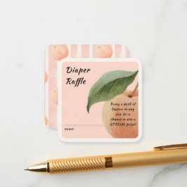 Little Peach Diaper Raffle Enclosure Card エンクロージャーカード