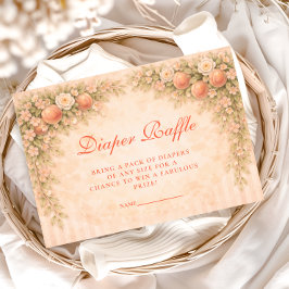 Little Peach on the Way Diapper Raffle エンクロージャーカード
