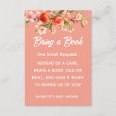 Little Peach Orchard Baby Shower エンクロージャーカード (正面)