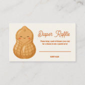 Little Peanut Baby Shower Diaper Raffle Tickets エンクロージャーカード (正面)