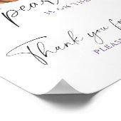 Little Pearl Baby shower - Thank 来 for ポスター (角)