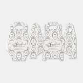 Little Pearl Black Coquette Bow Birthday Party フェイバーボックス (折り畳みなし)