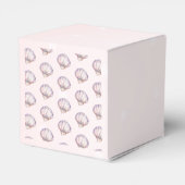 Little Pearl Seashells Diamonds Dots Baby Shower フェイバーボックス (裏面サイド)