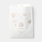 Little Pearl Seashells Dots Baby Shower フェイバーバッグ (正面)