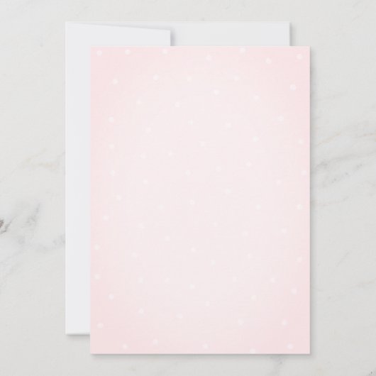 Little Pearl Seashells Dots Baby Shower 招待状 (裏面)