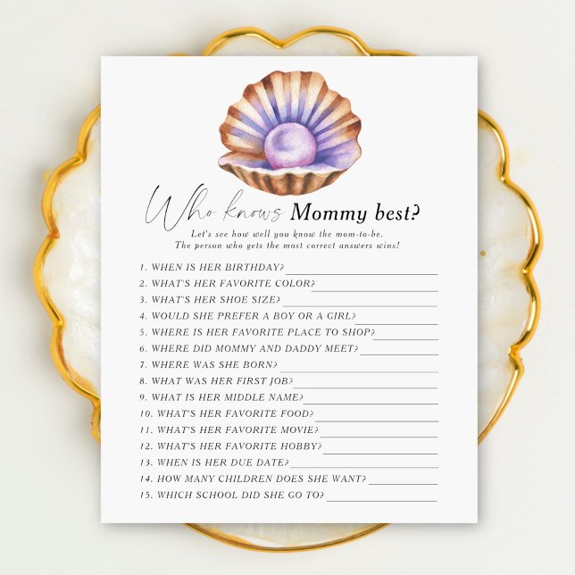 Little Pearl Shell – 誰がママのゲームを知っ最高のている (クリエイターアップロード済み)