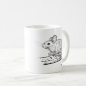 Little Pencil Mouse コーヒーマグカップ (正面右)