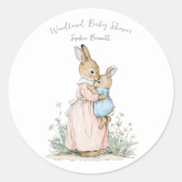Little Peter Rabbit and Mom ラウンドシール