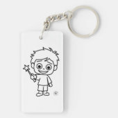 Little Phiri und Zauberstab キーホルダー (裏面)