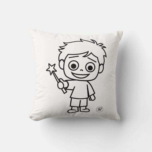 Little Phiri und Zauberstab クッション (正面)