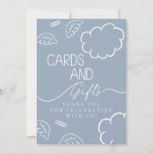 Little Piece of Heaven blue Cards & Gifts Sign  招待状 (正面)