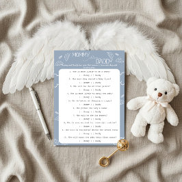 Little Piece of Heaven Blue Guess Who Game  招待状