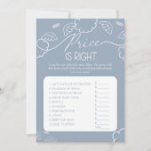 Little Piece of Heaven blue Price is Right Game  招待状 (正面)