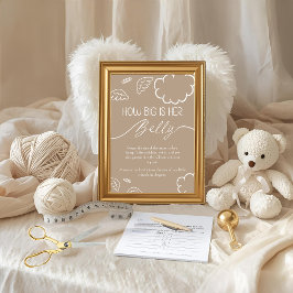 Little Piece of Heaven How Big Is Her Belly Beige 招待状