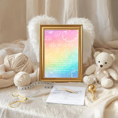 Little Piece of Heaven How Big Is Her BellyRainbow 招待状