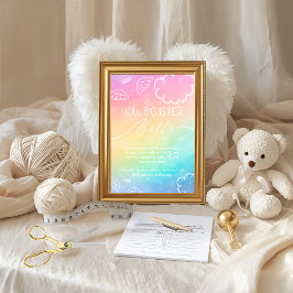 Little Piece of Heaven How Big Is Her BellyRainbow 招待状