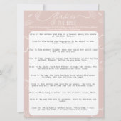 Little Piece of Heaven Pink Babies of the Bible 招待状 (正面)