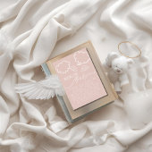 Little Piece of Heaven Pink Books For Baby エンクロージャーカード